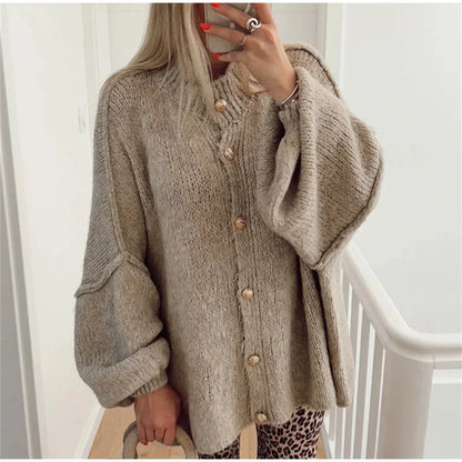 Nonna - Metal Button Cardigan